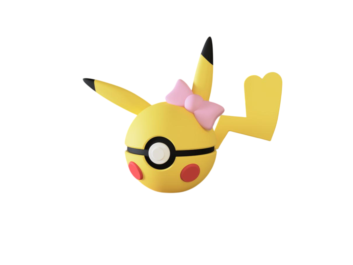 0025 Pikachu Lady - Monster Ball