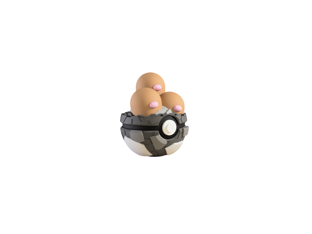 0051 Dugtrio - Monster Ball