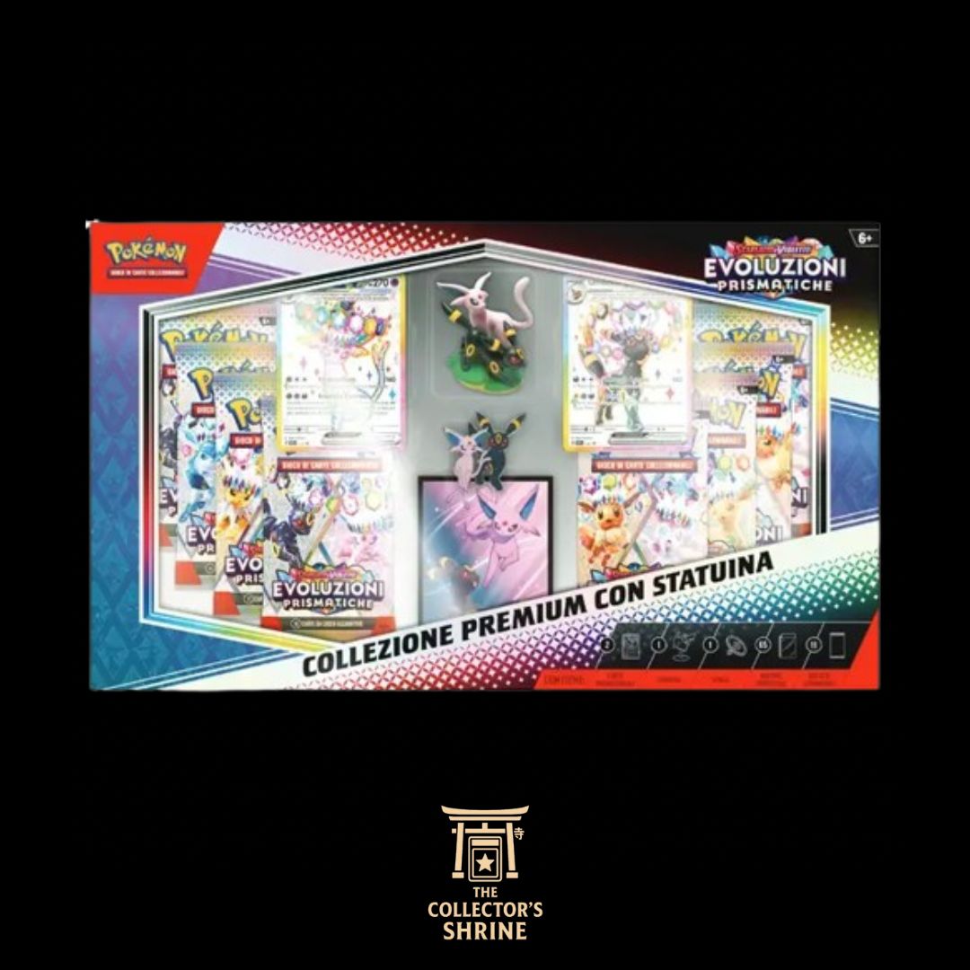 Collezione Premium Evoluzioni Prismatiche con Statuina Espeon e Umbreon (IT)